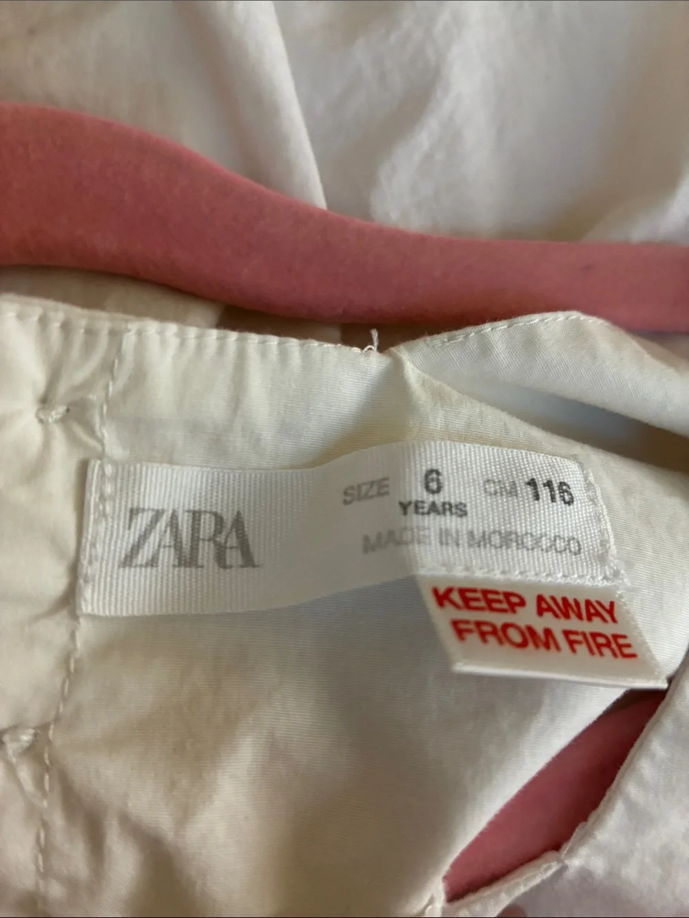 Zara White Ruffle Flower Peplum Blouse - Girls